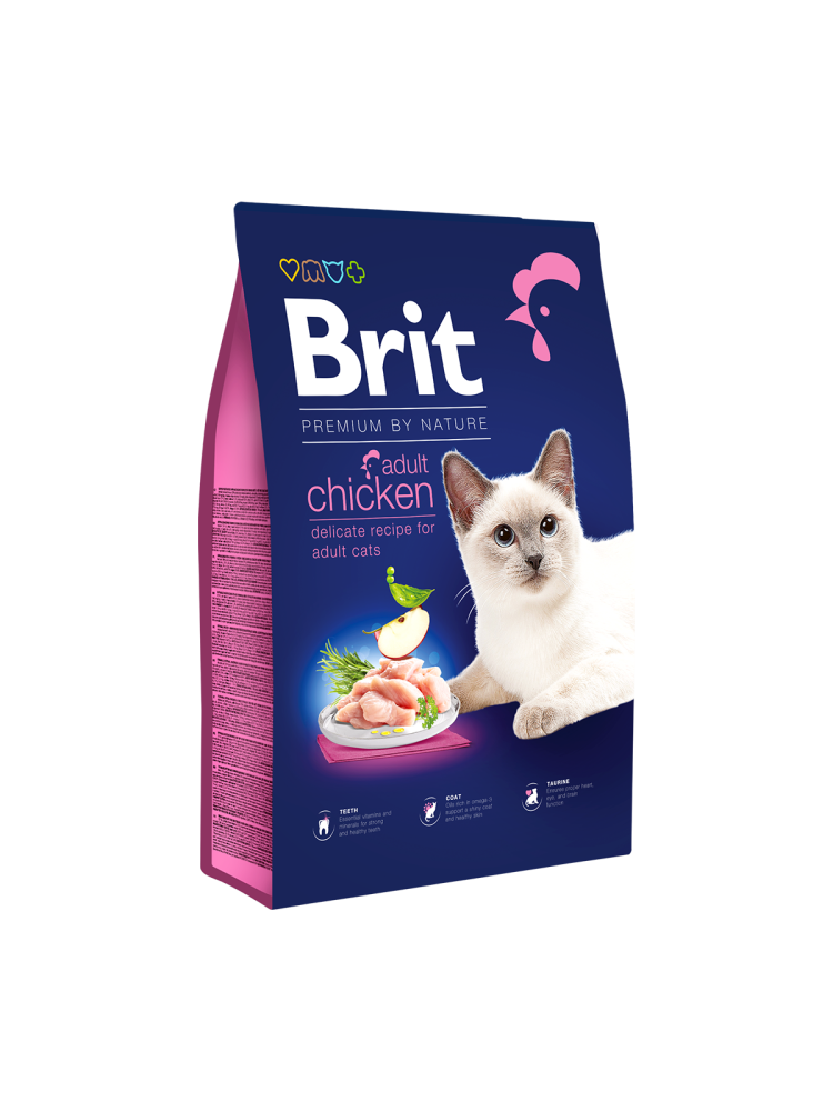 🐱 Brit Premium by Nature – Adult Chicken Cat Food